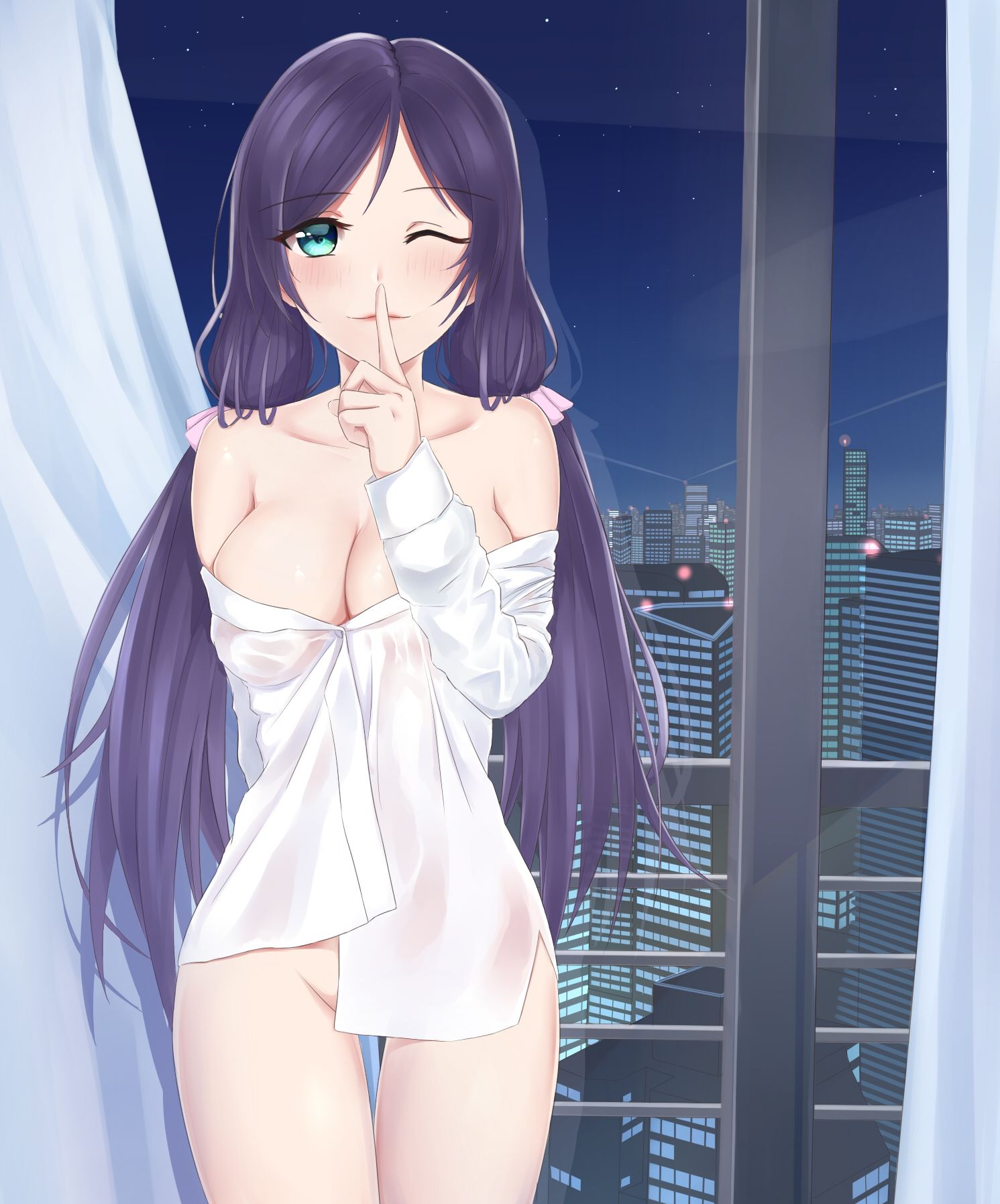 Moe illustration of naked shirt 10