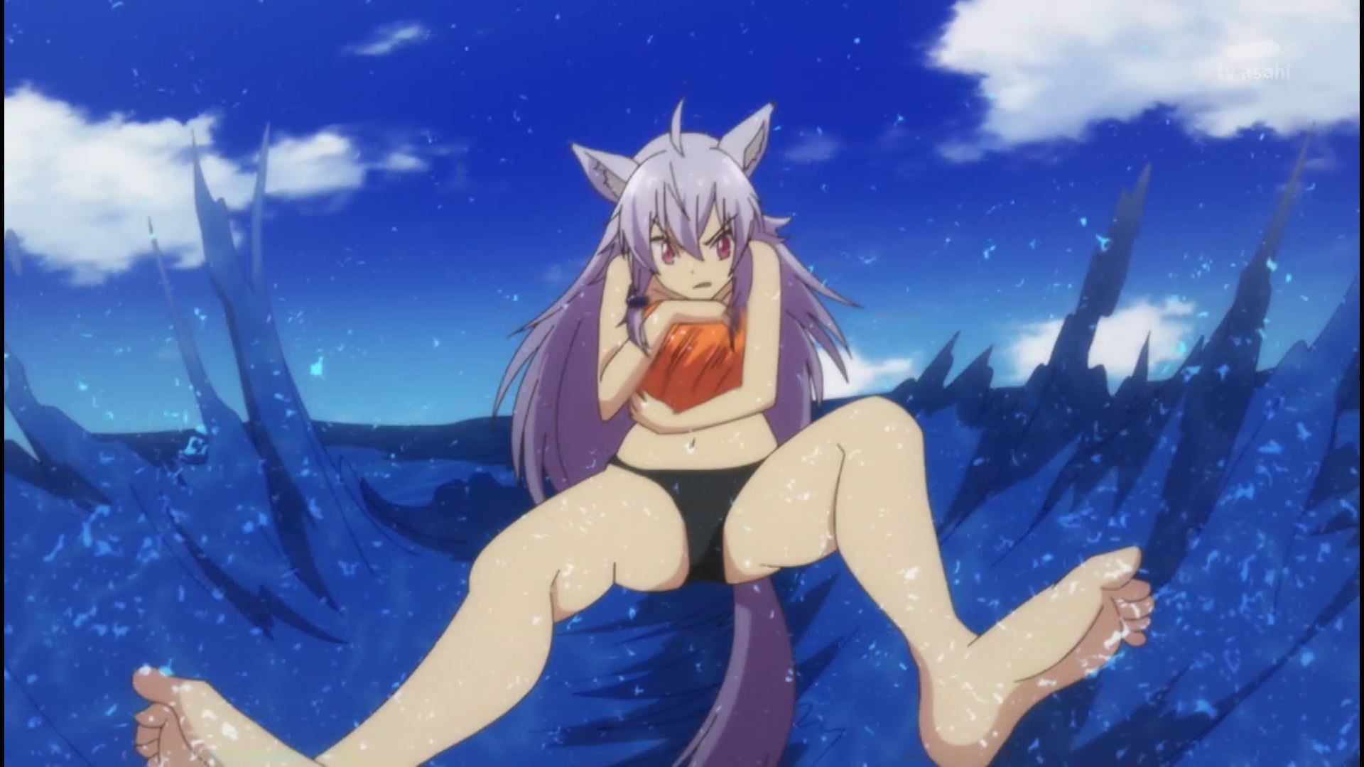 Anime Kuroizu-san of the Phantom Development Department In episode 9, girls' erotic swimsuit etc! 16