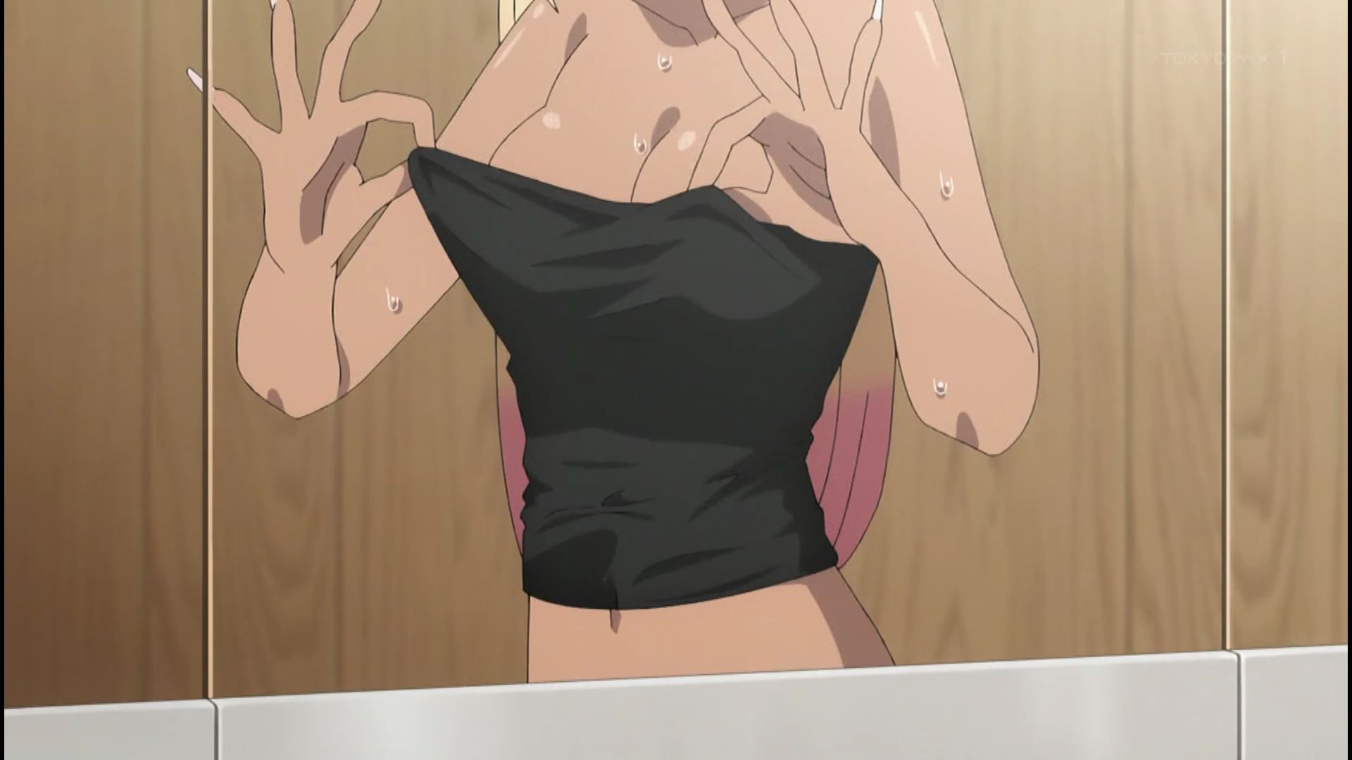 Anime "The dress-up doll falls in love" In episode 10, girls' erotic brown naked and erotic under milk! 12