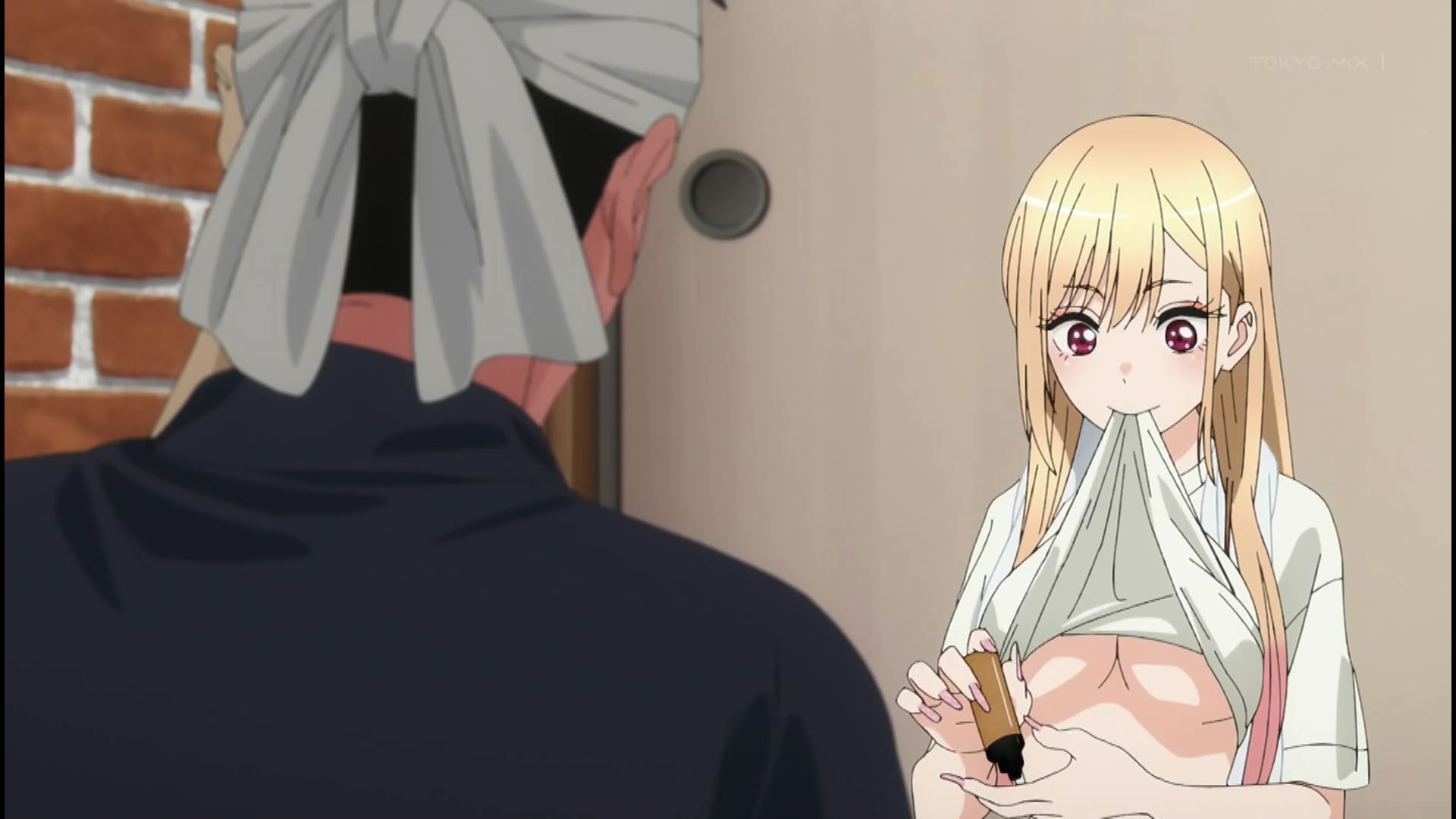 Anime "The dress-up doll falls in love" In episode 10, girls' erotic brown naked and erotic under milk! 23