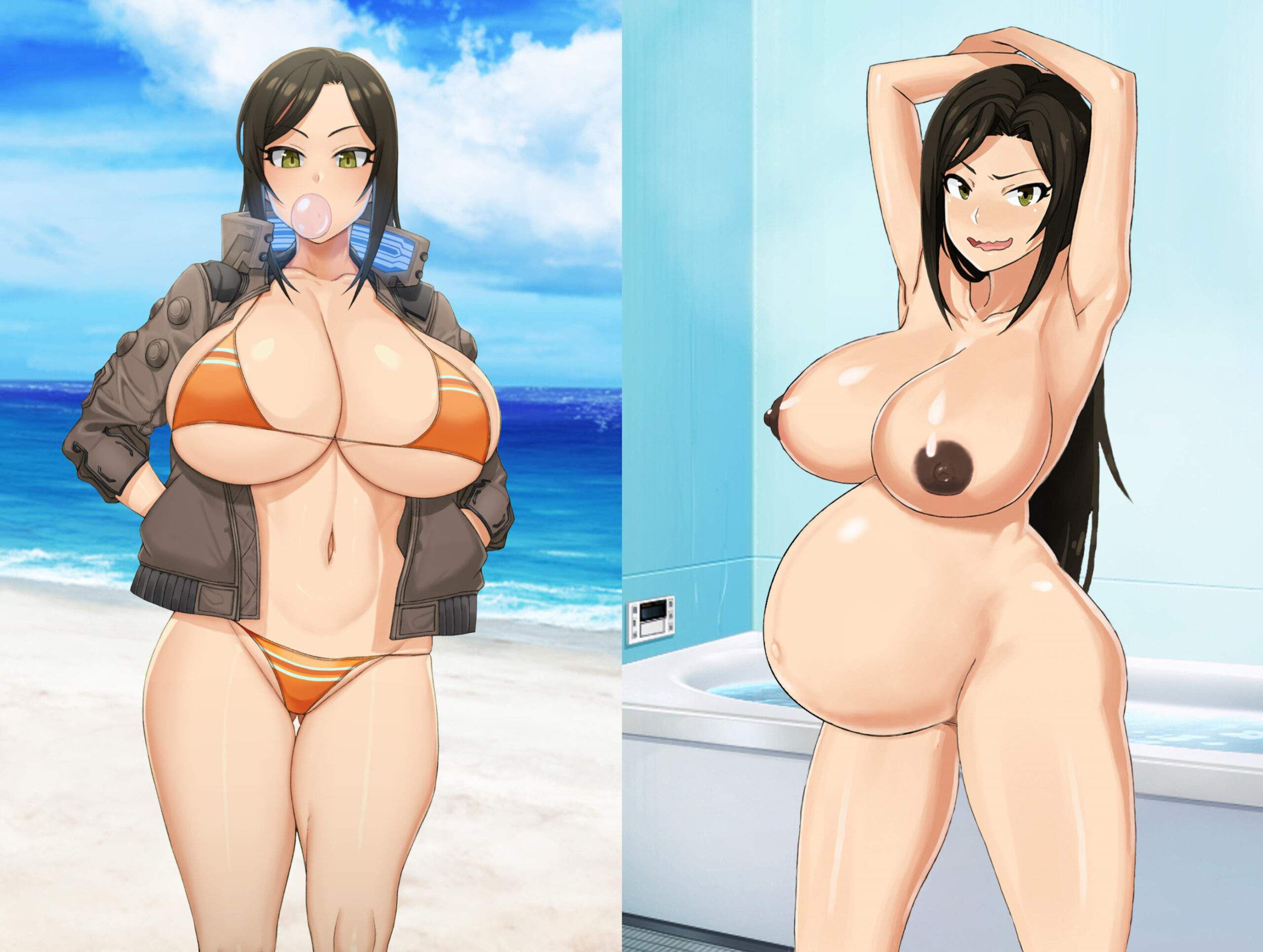 Heroines of anime and games that have been made bote belly in Erocora Part 119 20