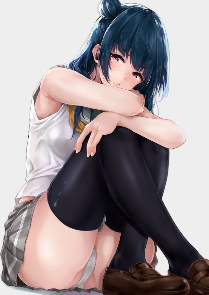 【Secondary erotic】 Here is an erotic image of a girl who shows off pants on purpose to a man 13