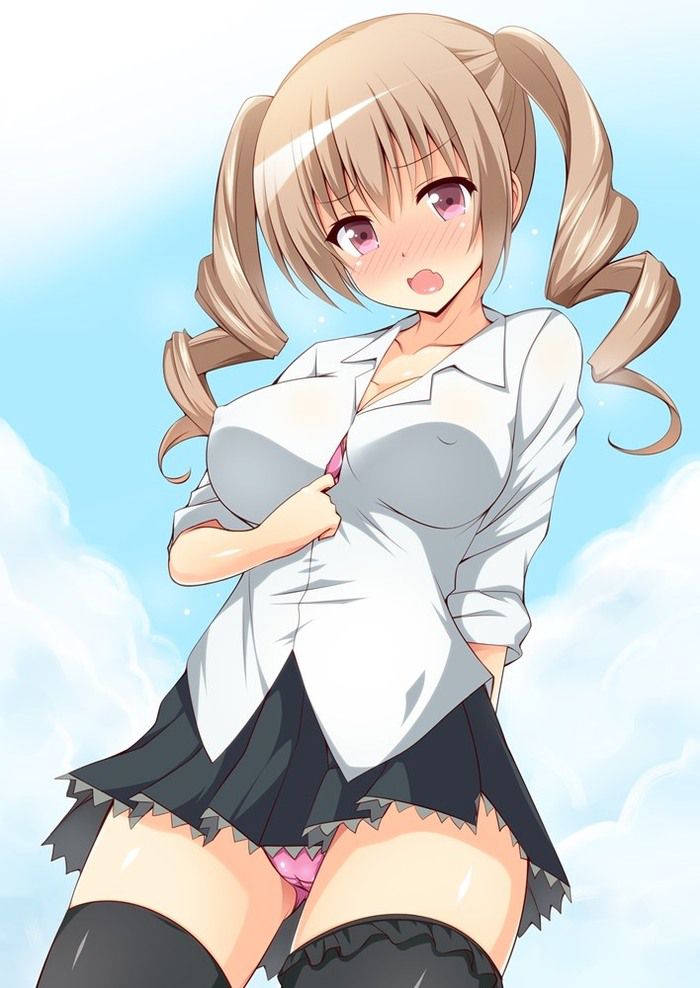 【Secondary erotic】 Here is an erotic image of a girl who shows off pants on purpose to a man 17