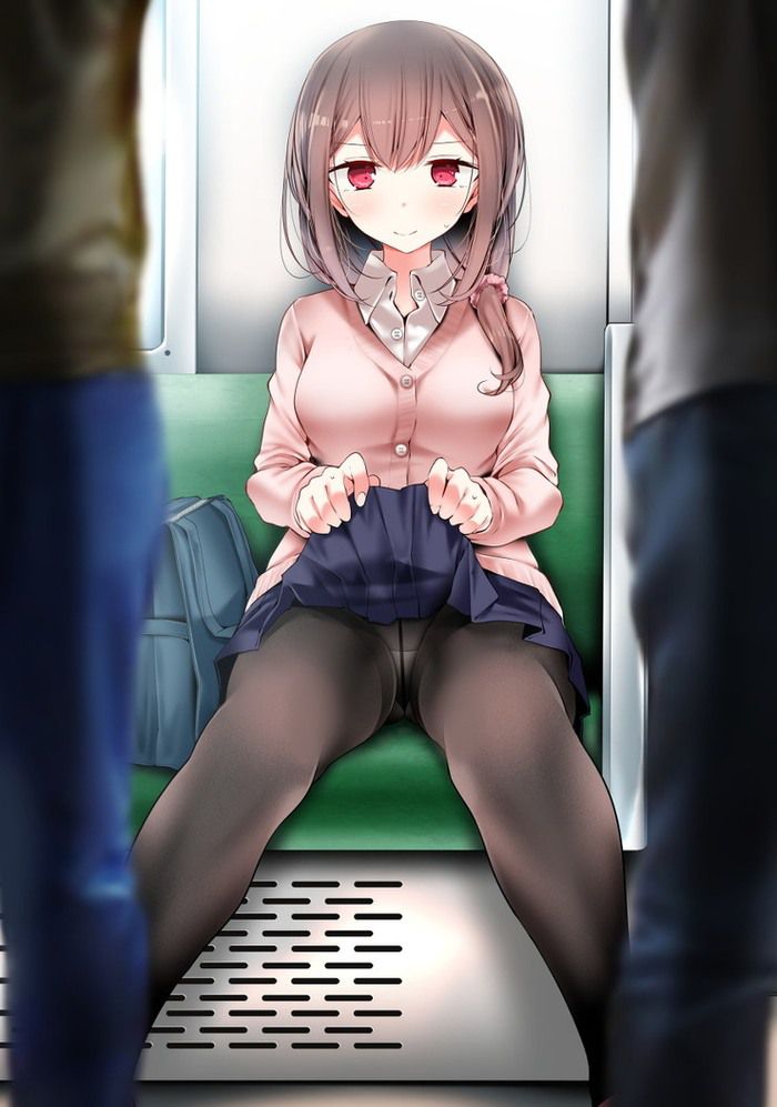 【Secondary erotic】 Here is an erotic image of a girl who shows off pants on purpose to a man 28