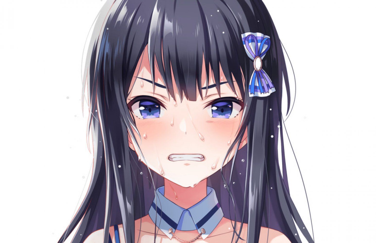 【Secondary】Image of a girl clenching her teeth Part 2 2