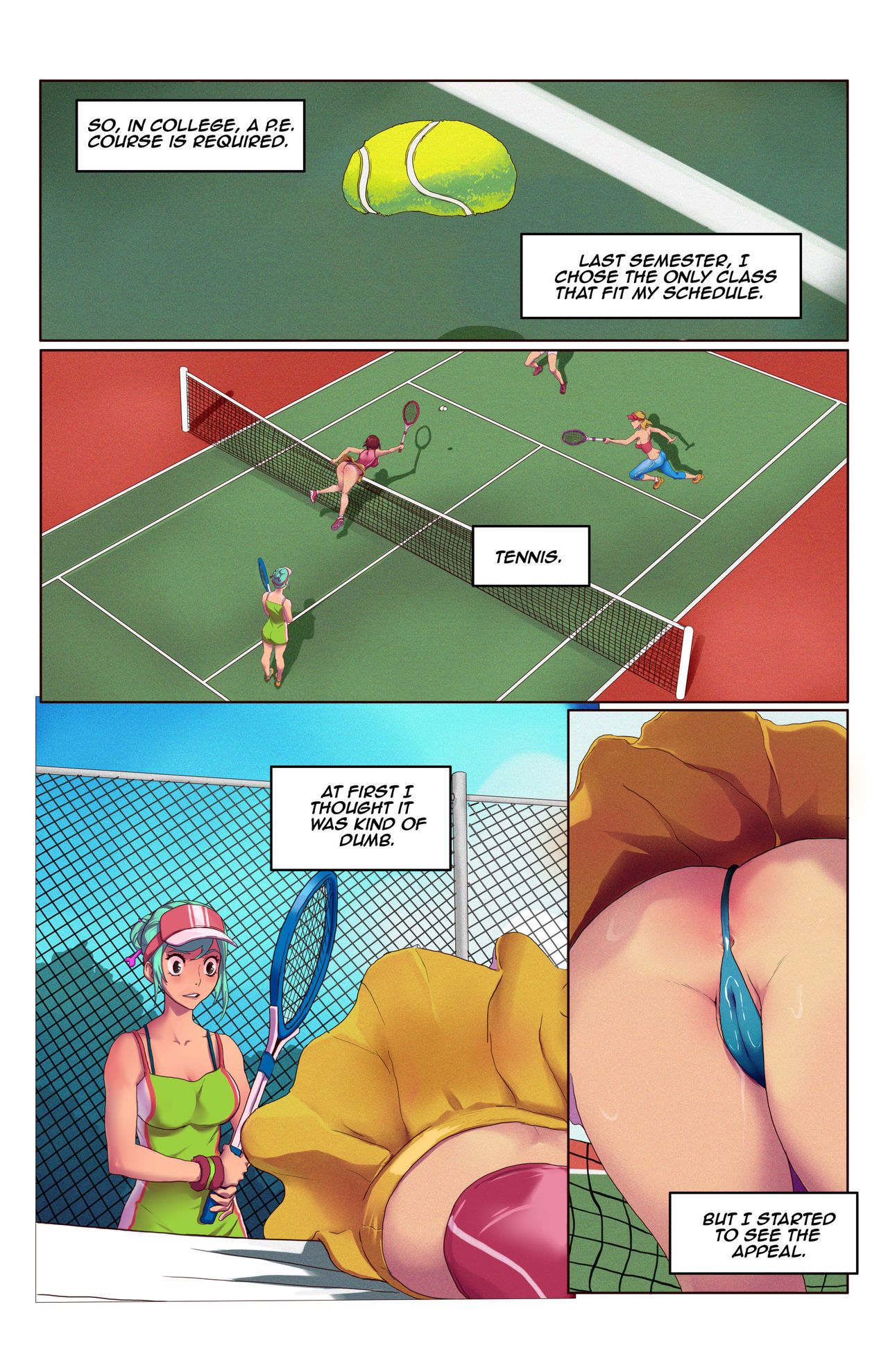 Time Stop and bop - Tennis [Tentacle monster chu] 1