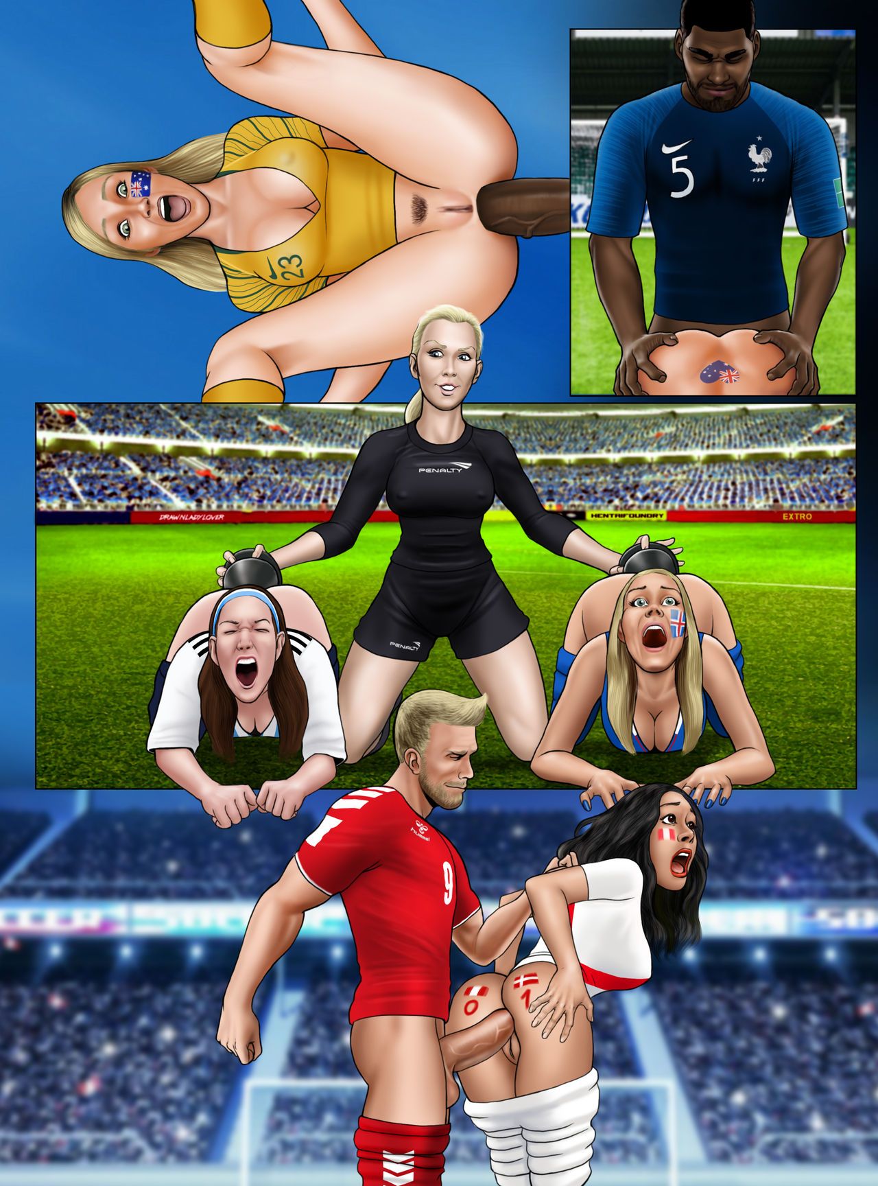 [Extro] FIFA World Cup Russia 2018 - Soccer Hentai - Women's World Cup France 2019 (Ongoing) [Korean] 22