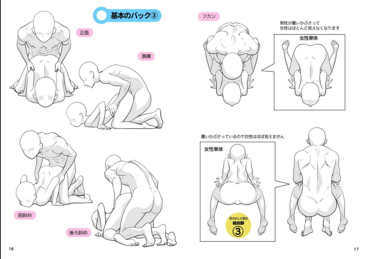 Tutorials and Poses for Hentai 1 - Doggy Style R-18解説＆ポーズ集1 基本の後背位（バック） 10
