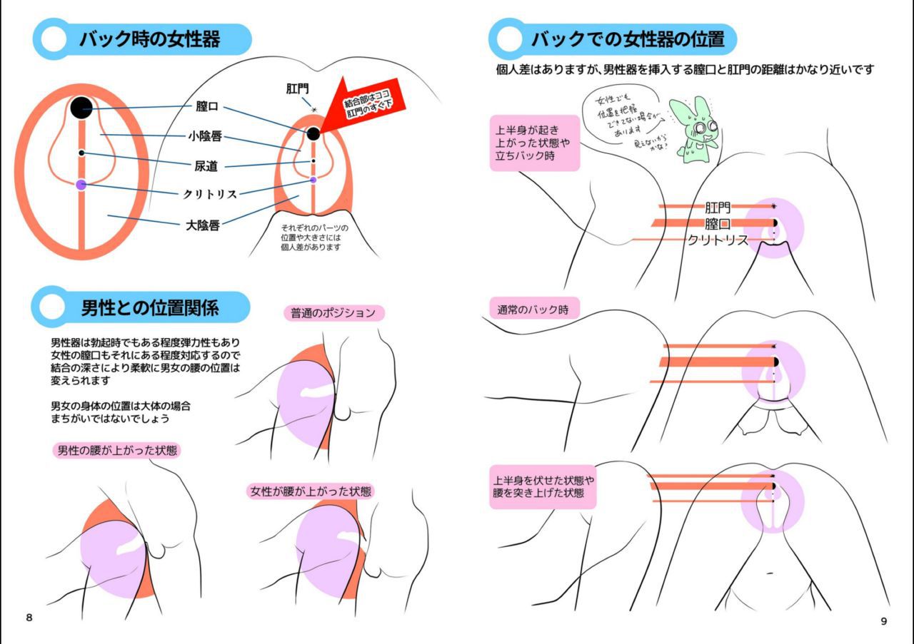 Tutorials and Poses for Hentai 1 - Doggy Style R-18解説＆ポーズ集1 基本の後背位（バック） 6