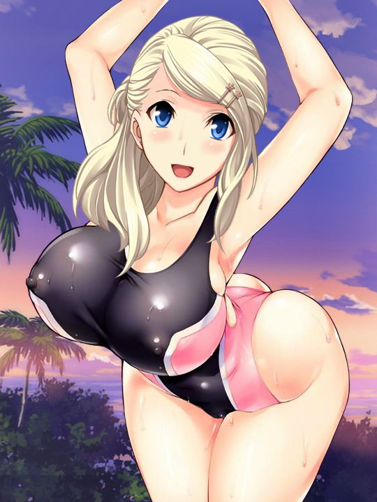 【Secondary】Erotic image excited by a girl wearing a pitch pichi swimming swimsuit 11