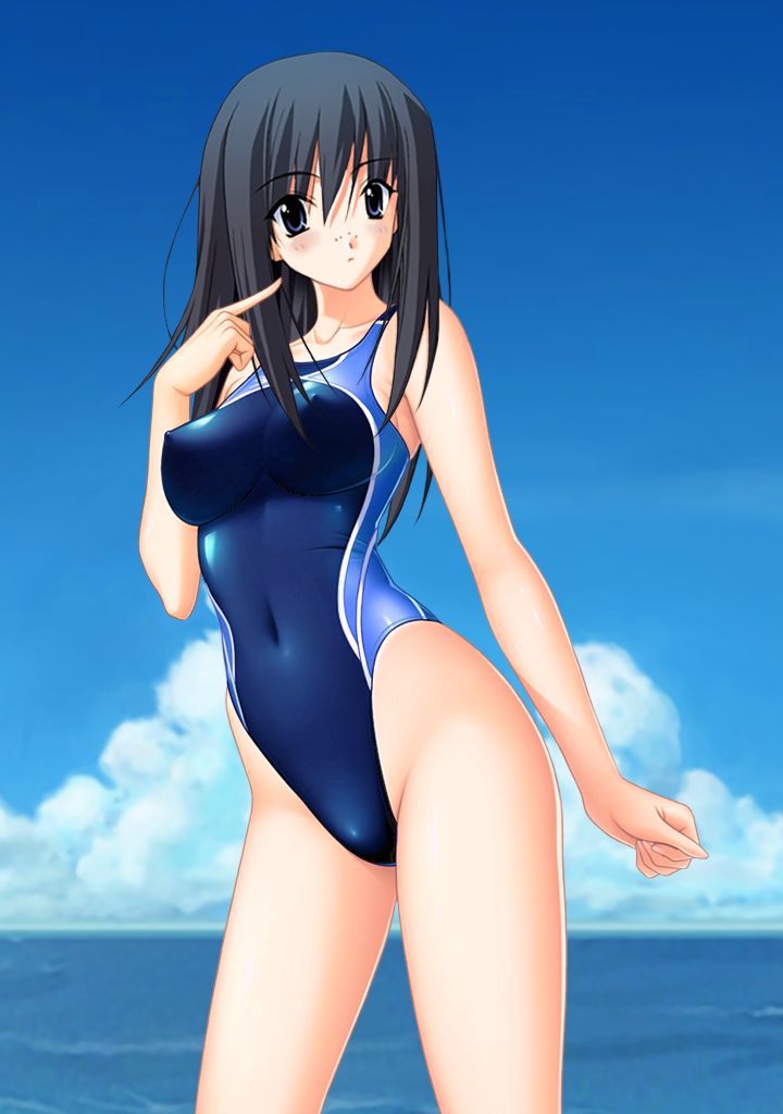 【Secondary】Erotic image excited by a girl wearing a pitch pichi swimming swimsuit 12