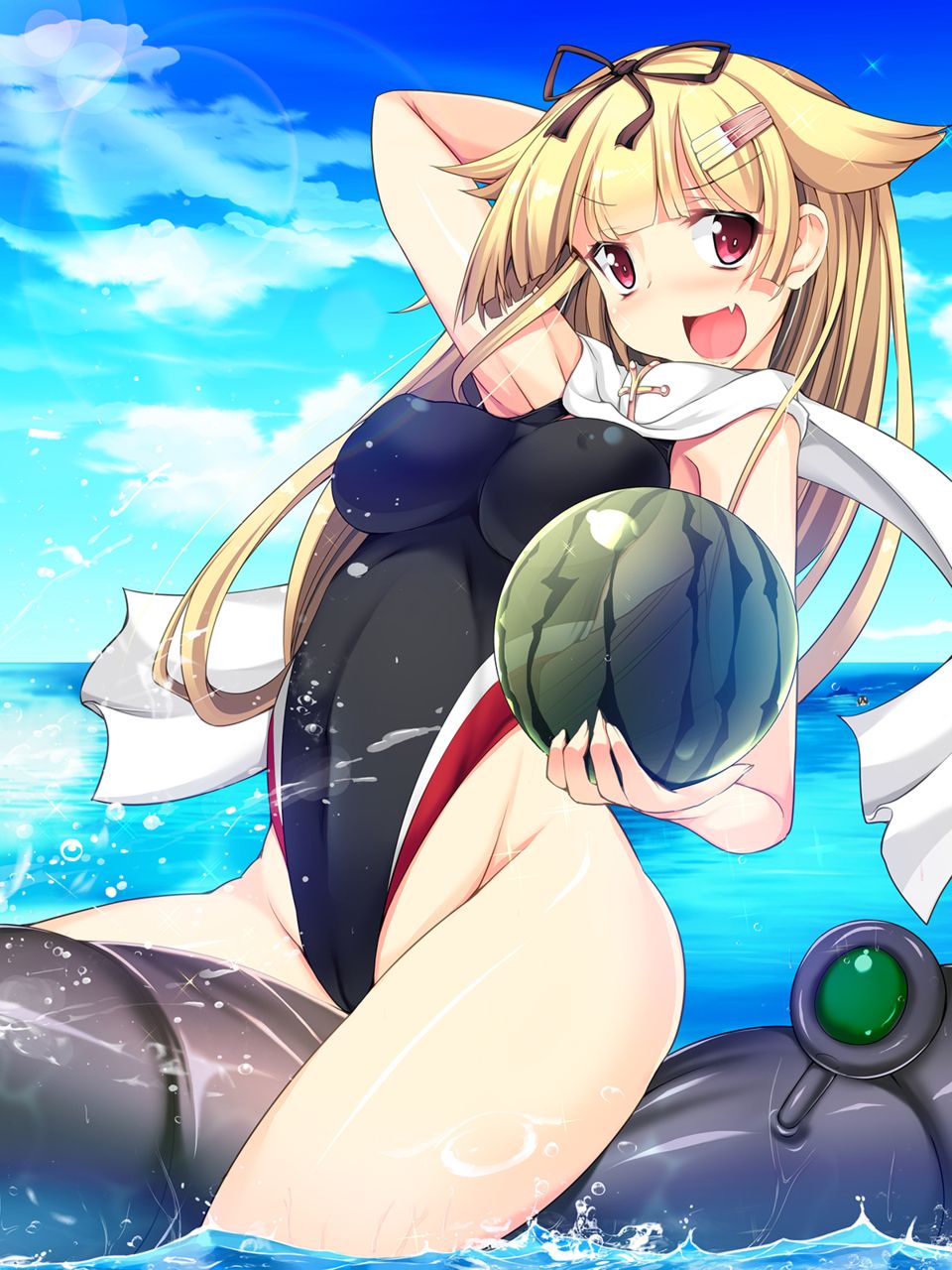 【Secondary】Erotic image excited by a girl wearing a pitch pichi swimming swimsuit 2