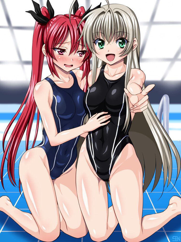 【Secondary】Erotic image excited by a girl wearing a pitch pichi swimming swimsuit 36