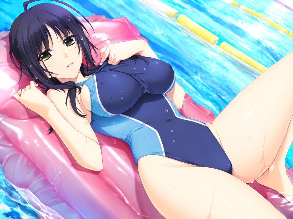 【Secondary】Erotic image excited by a girl wearing a pitch pichi swimming swimsuit 50