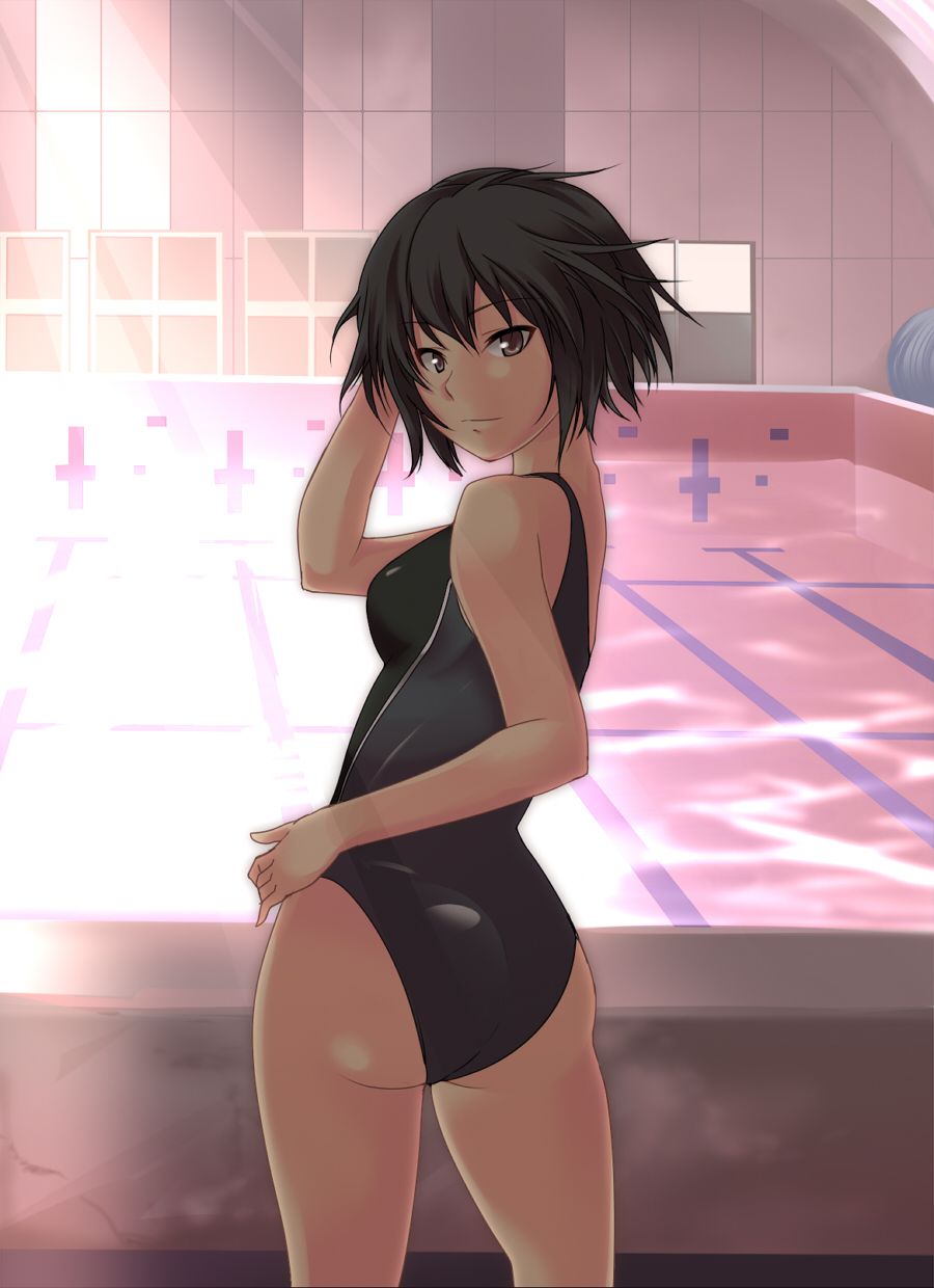 【Secondary】Erotic image excited by a girl wearing a pitch pichi swimming swimsuit 7