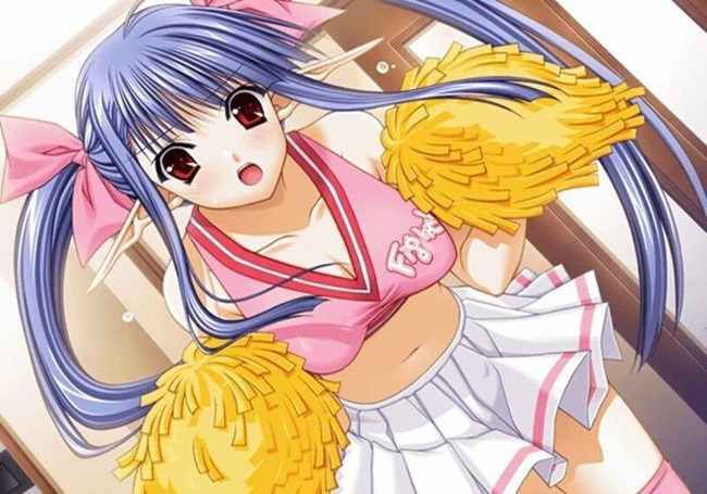 【Erotic Anime Summary】 Image collection of the appearance that the beautiful girls and beautiful girls of the cheerleader show without hail [38 sheets] 11