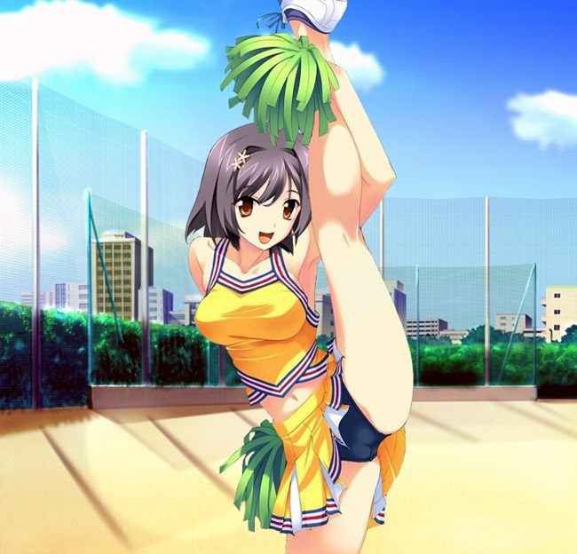 【Erotic Anime Summary】 Image collection of the appearance that the beautiful girls and beautiful girls of the cheerleader show without hail [38 sheets] 31