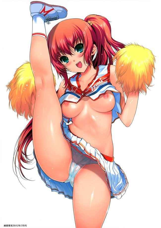 【Erotic Anime Summary】 Image collection of the appearance that the beautiful girls and beautiful girls of the cheerleader show without hail [38 sheets] 33