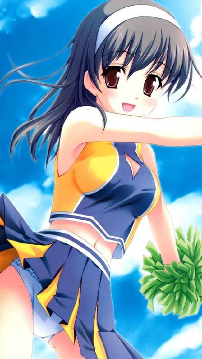 【Erotic Anime Summary】 Image collection of the appearance that the beautiful girls and beautiful girls of the cheerleader show without hail [38 sheets] 38