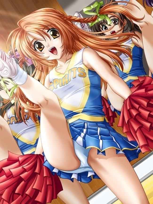 【Erotic Anime Summary】 Image collection of the appearance that the beautiful girls and beautiful girls of the cheerleader show without hail [38 sheets] 5