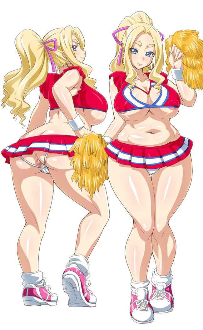 【Erotic Anime Summary】 Image collection of the appearance that the beautiful girls and beautiful girls of the cheerleader show without hail [38 sheets] 7