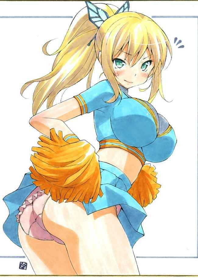 【Erotic Anime Summary】 Image collection of the appearance that the beautiful girls and beautiful girls of the cheerleader show without hail [38 sheets] 8