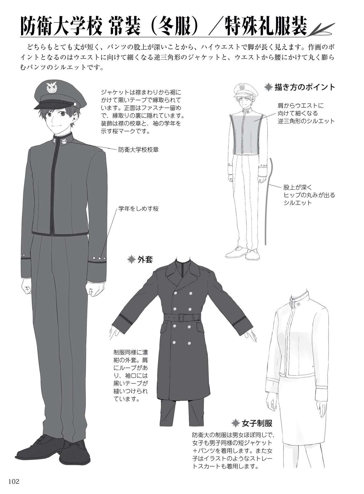 How to draw military uniforms and uniforms From Self-Defense Forces 軍服・制服の描き方 アメリカ軍・自衛隊の制服から戦闘服まで 105