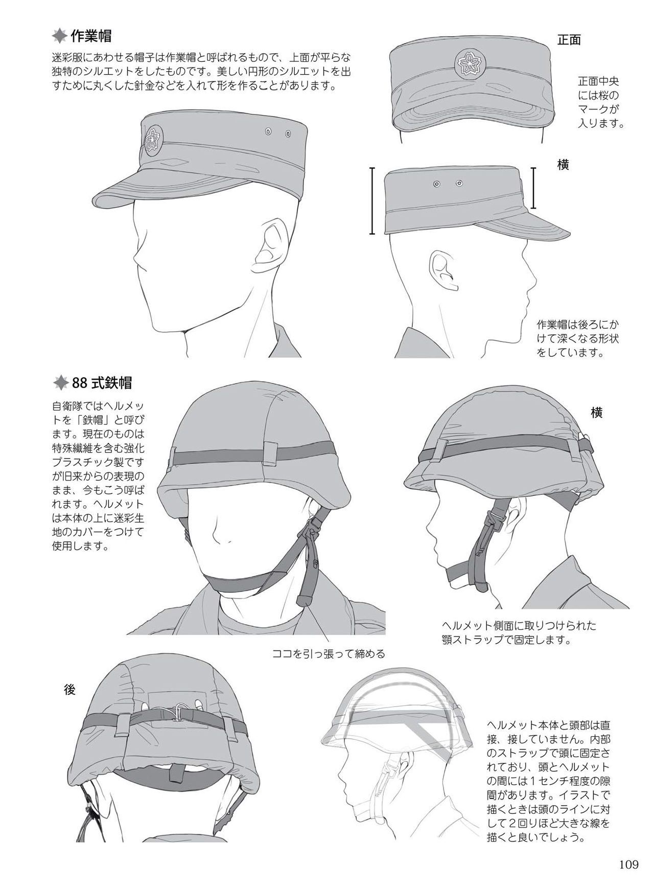 How to draw military uniforms and uniforms From Self-Defense Forces 軍服・制服の描き方 アメリカ軍・自衛隊の制服から戦闘服まで 112