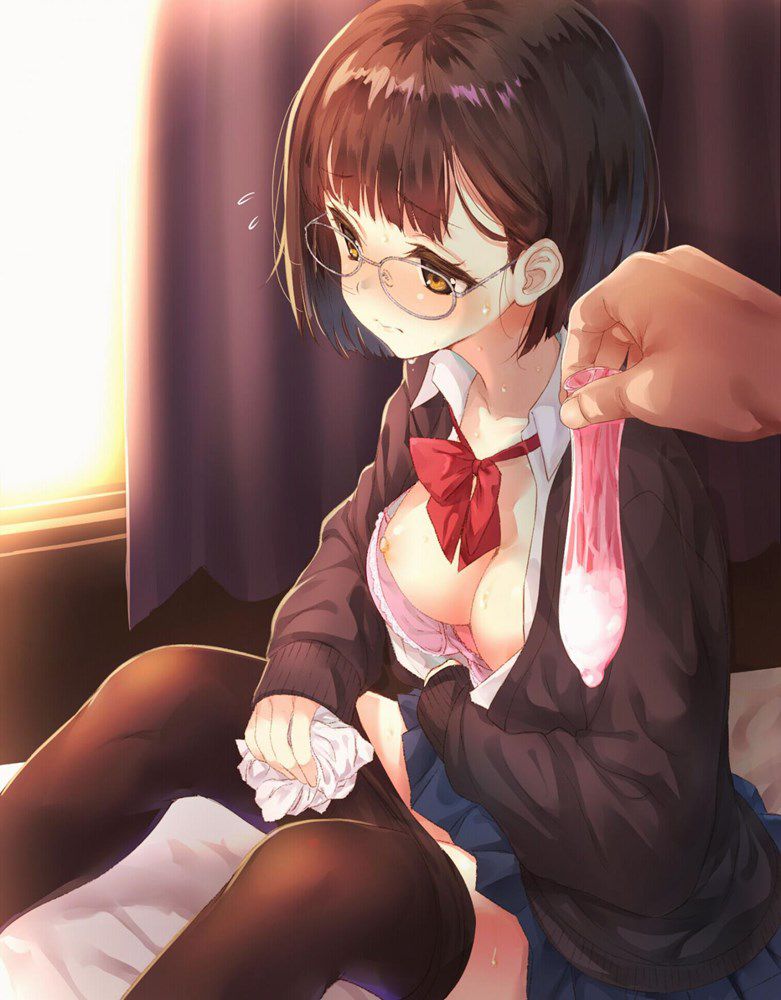 Secondary erotic girls with glasses are doing erotic things, isn't it? 15