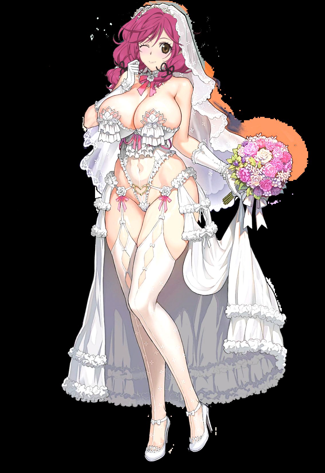 [Erocora character material] PNG background transparent erotic image such as anime character Part 375 36