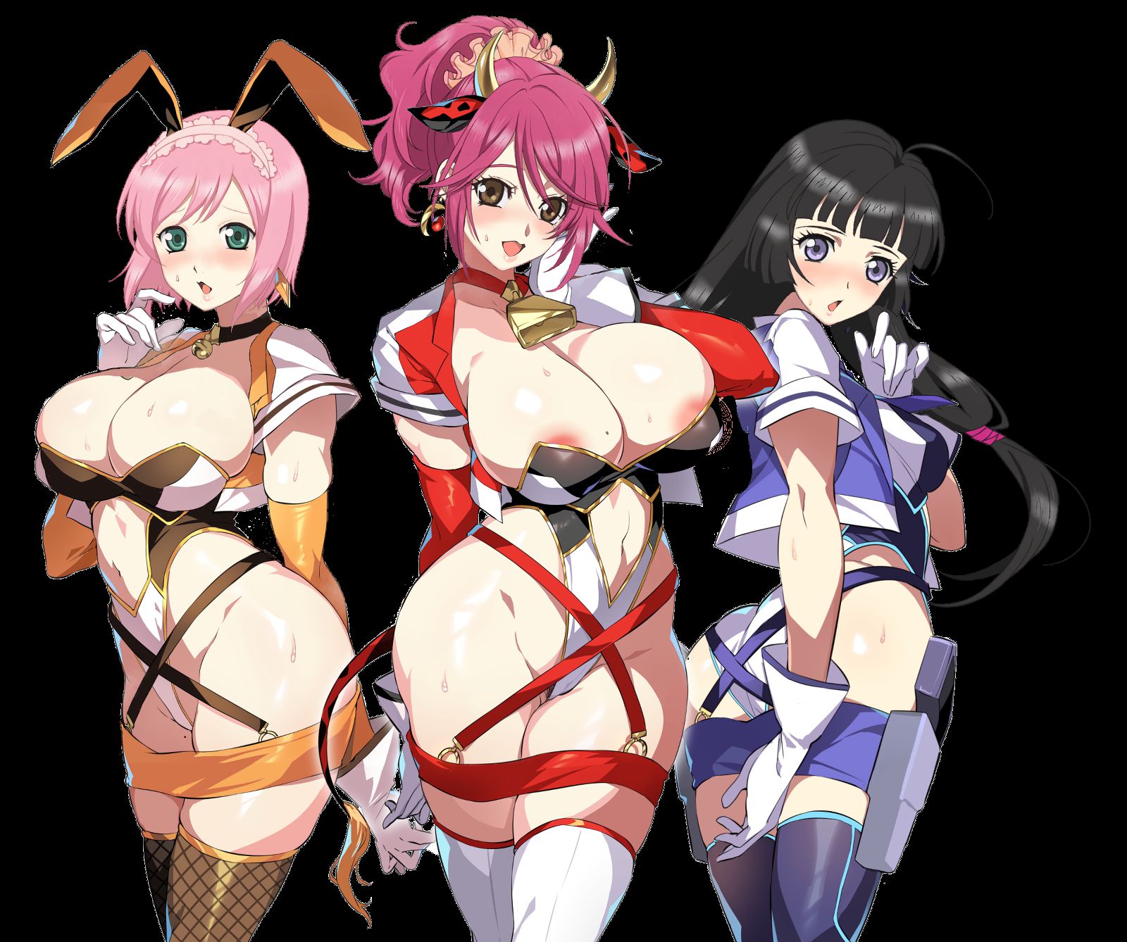 [Erocora character material] PNG background transparent erotic image such as anime character Part 375 39