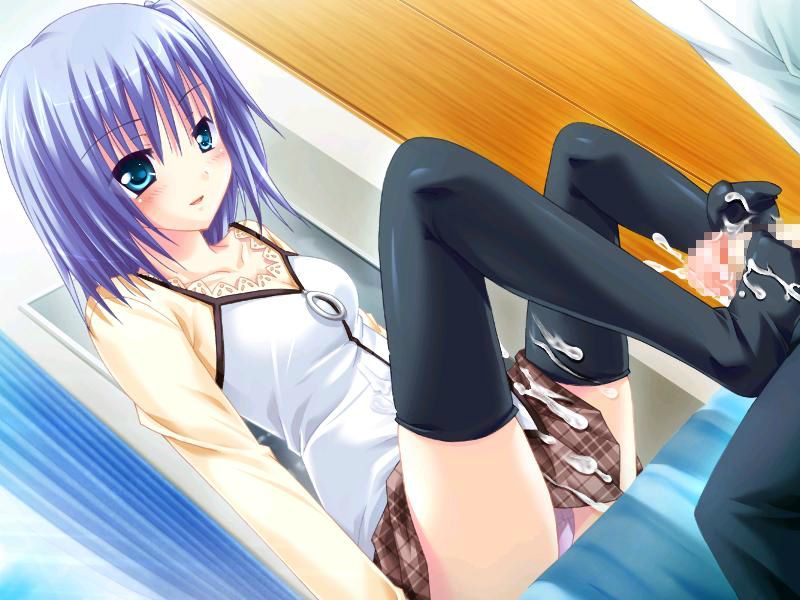Secondary erotic erotic image of footjob that feels insulted by cute girls is unbearable 7
