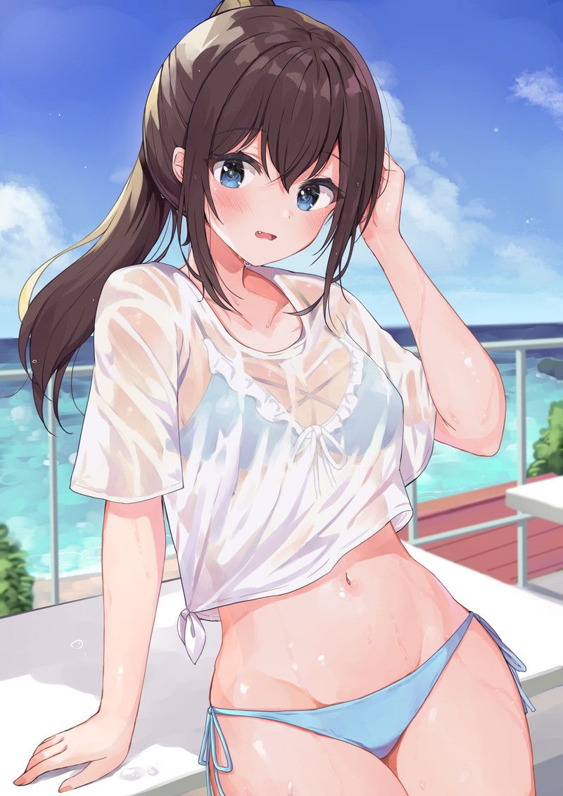 [100 sheets] summery blue sky and swimsuit beautiful girl's non-erotic secondary image summary Part 2 11