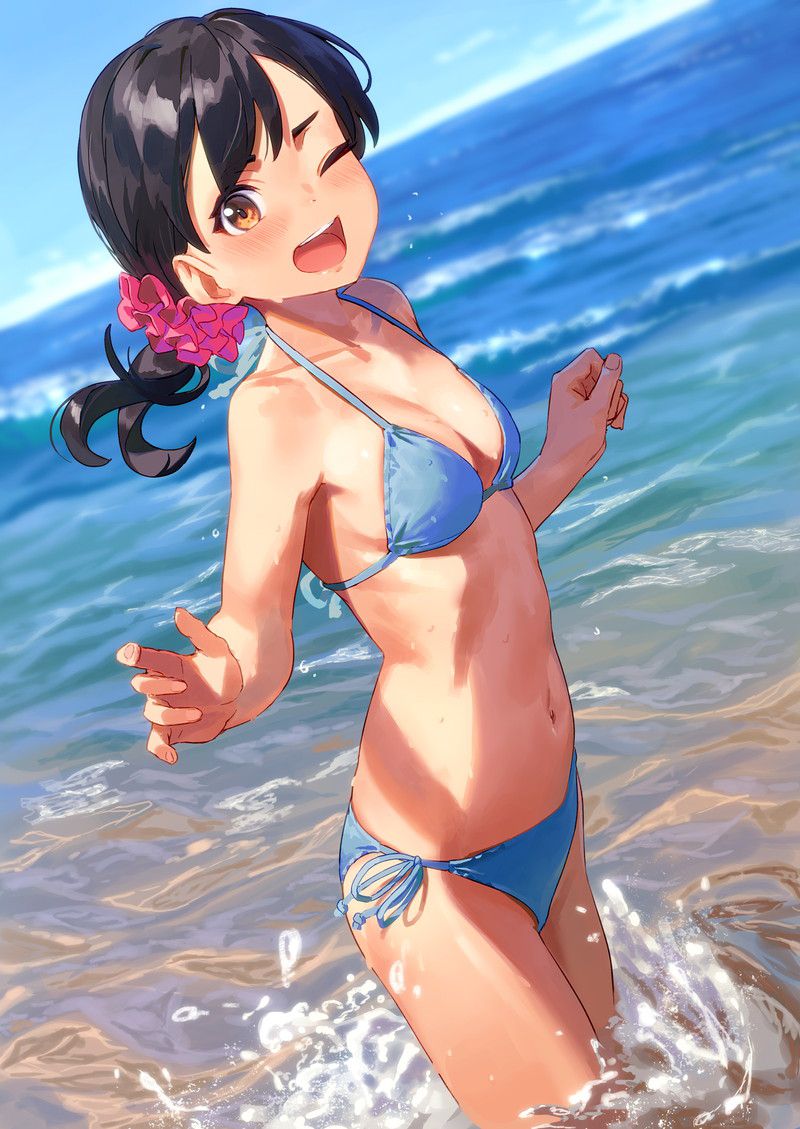 [100 sheets] summery blue sky and swimsuit beautiful girl's non-erotic secondary image summary Part 2 14
