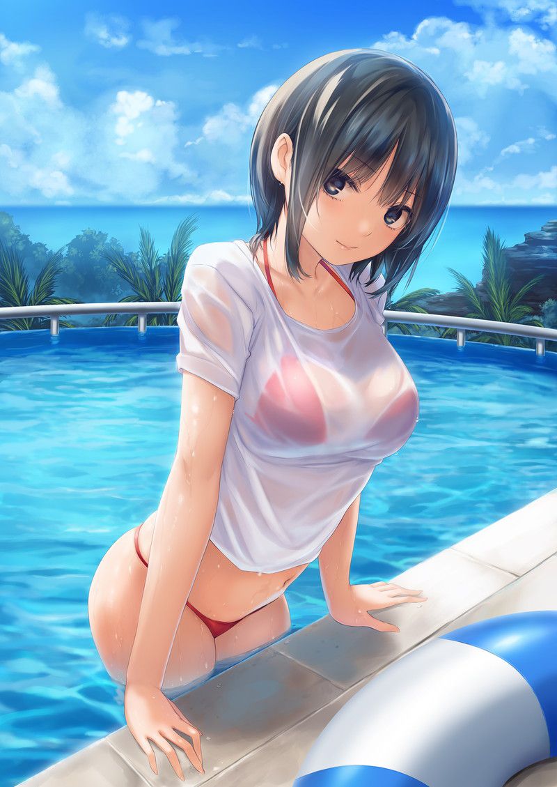 [100 sheets] summery blue sky and swimsuit beautiful girl's non-erotic secondary image summary Part 2 23