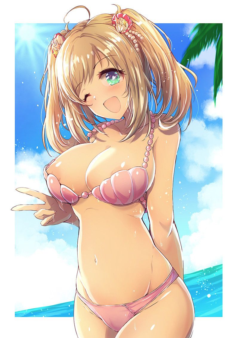 [100 sheets] summery blue sky and swimsuit beautiful girl's non-erotic secondary image summary Part 2 31