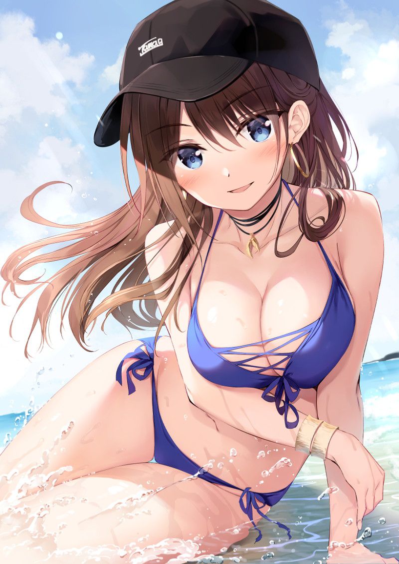 [100 sheets] summery blue sky and swimsuit beautiful girl's non-erotic secondary image summary Part 2 38