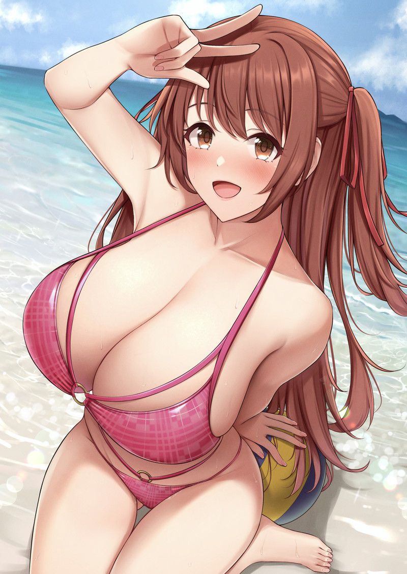 [100 sheets] summery blue sky and swimsuit beautiful girl's non-erotic secondary image summary Part 2 46