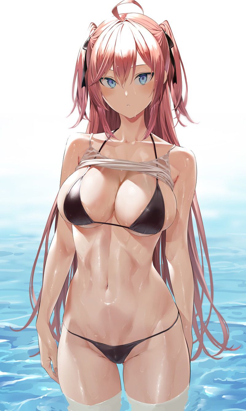 [100 sheets] summery blue sky and swimsuit beautiful girl's non-erotic secondary image summary Part 2 47