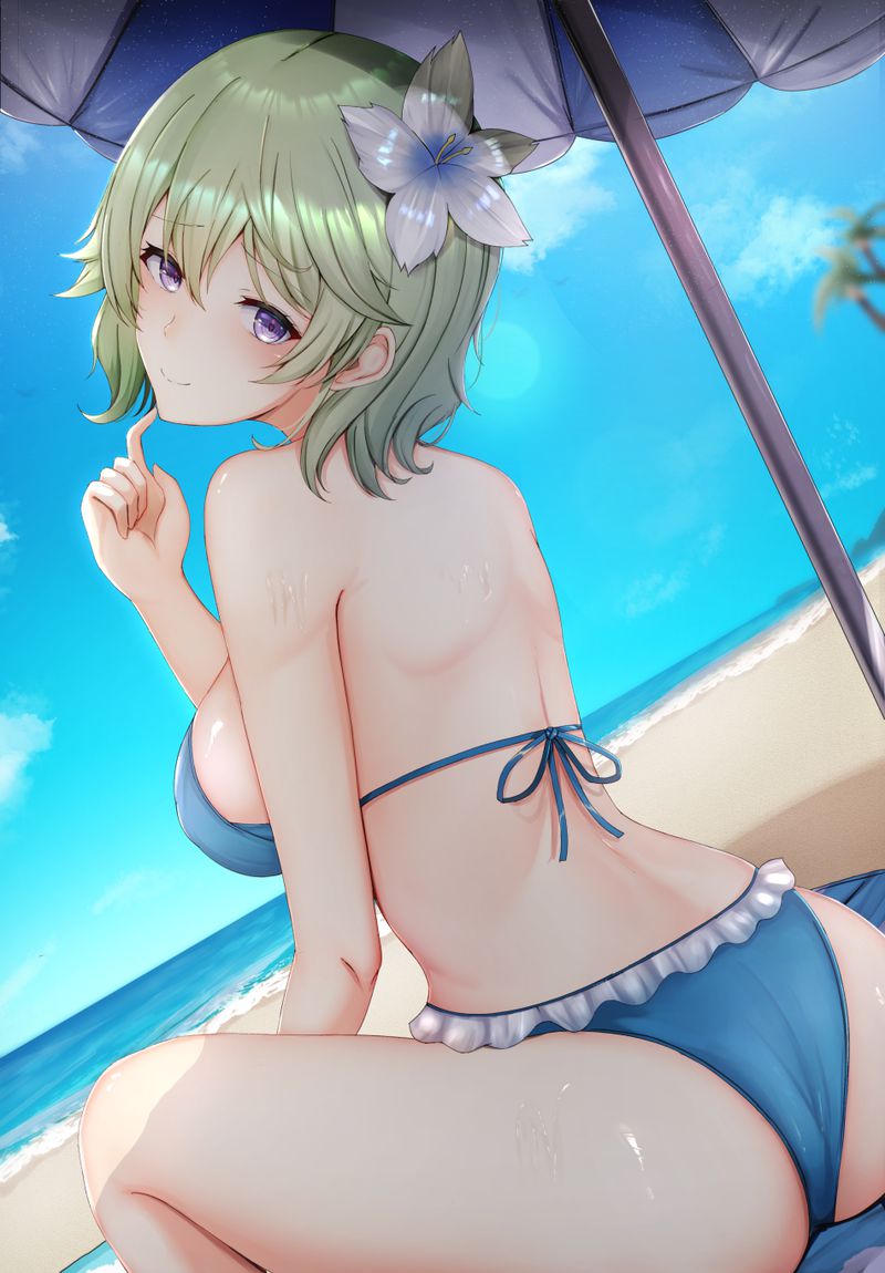 [100 sheets] summery blue sky and swimsuit beautiful girl's non-erotic secondary image summary Part 2 49