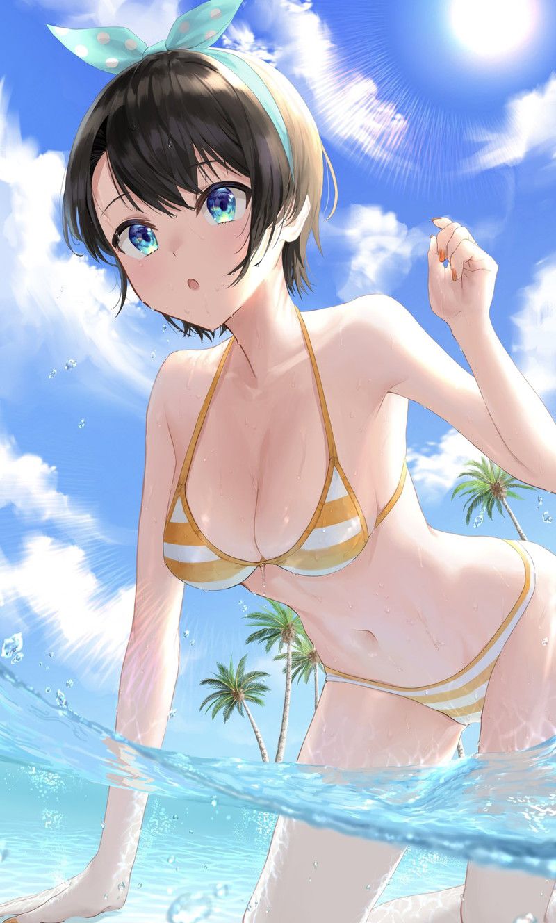 [100 sheets] summery blue sky and swimsuit beautiful girl's non-erotic secondary image summary Part 2 50