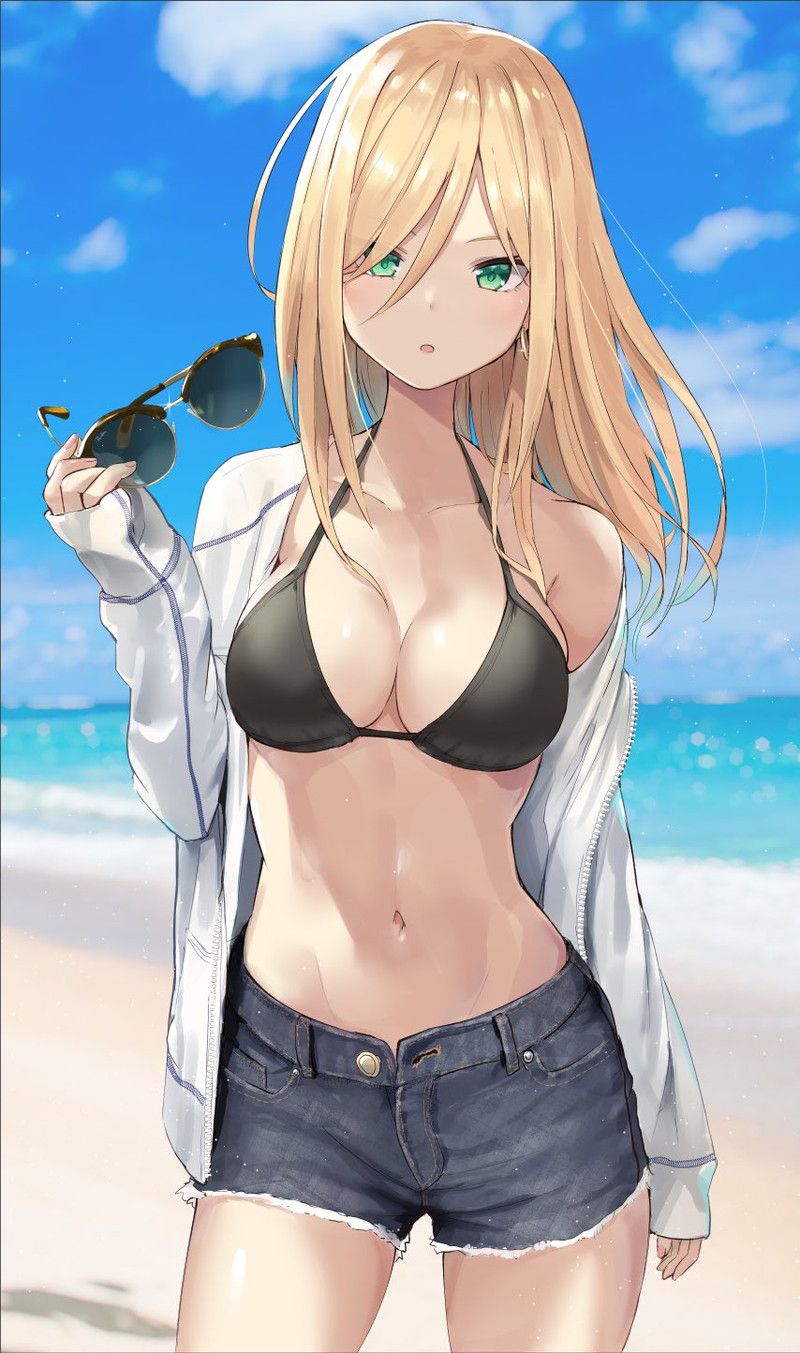[100 sheets] summery blue sky and swimsuit beautiful girl's non-erotic secondary image summary Part 2 52