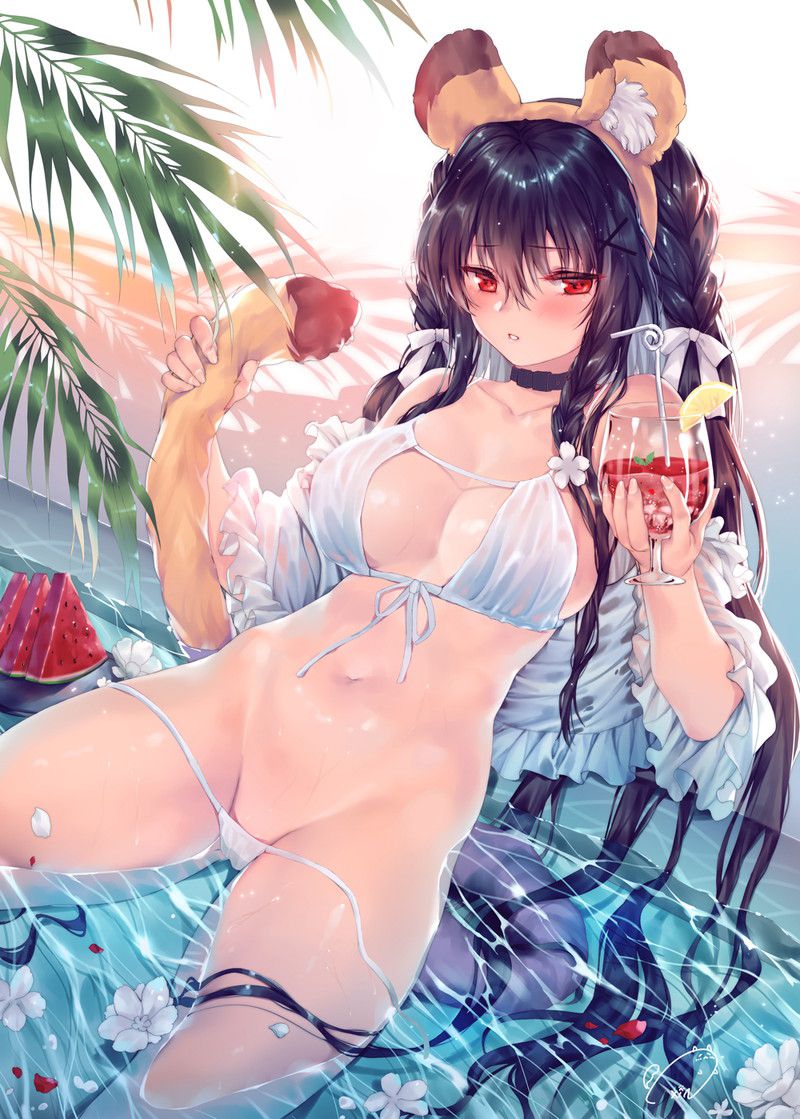 [100 sheets] summery blue sky and swimsuit beautiful girl's non-erotic secondary image summary Part 2 54