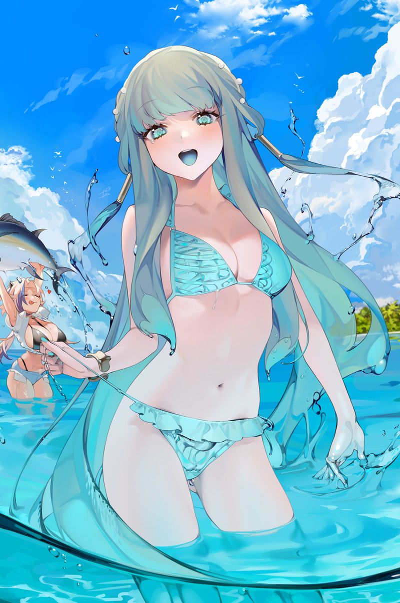 [100 sheets] summery blue sky and swimsuit beautiful girl's non-erotic secondary image summary Part 2 6
