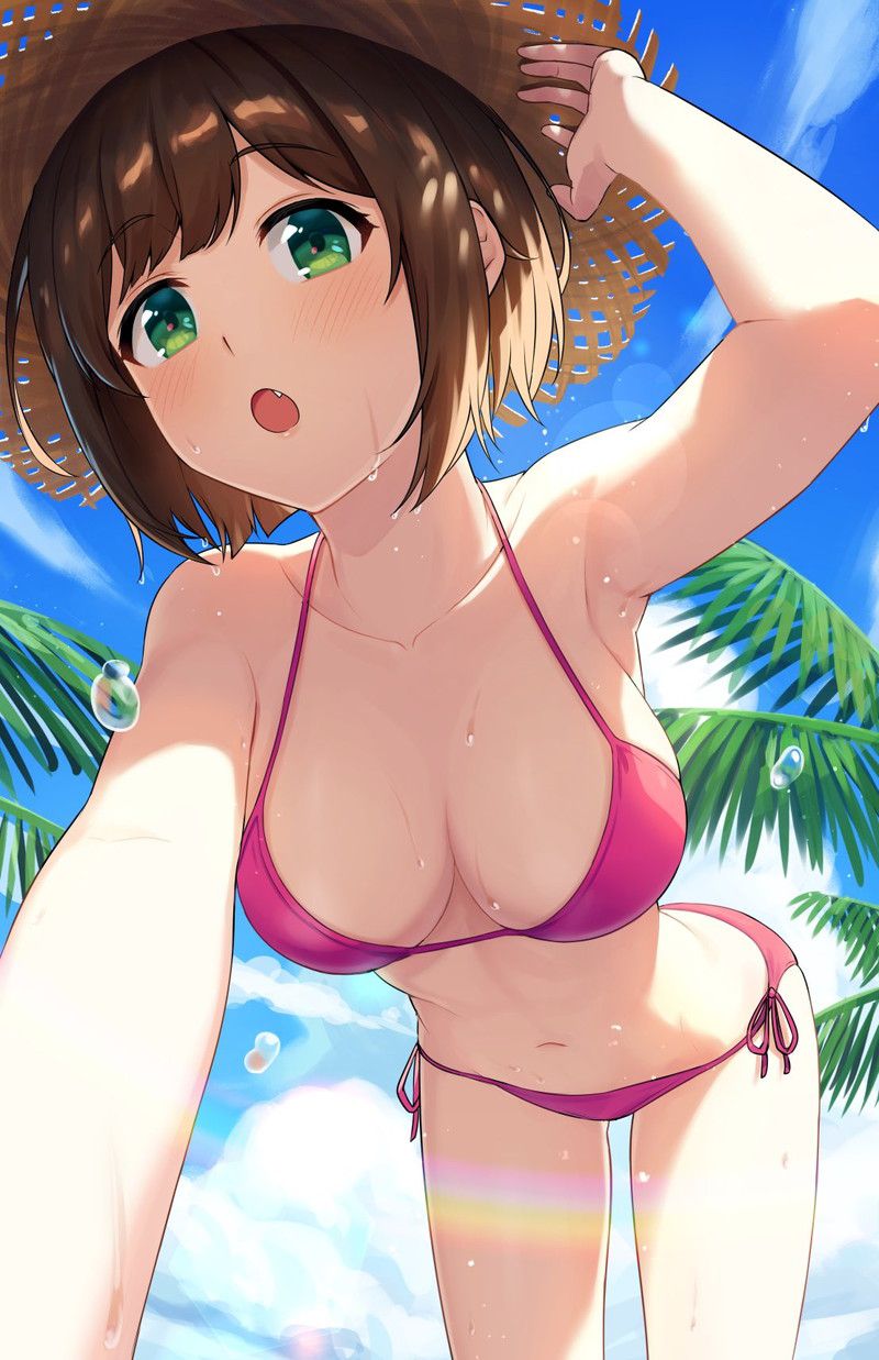 [100 sheets] summery blue sky and swimsuit beautiful girl's non-erotic secondary image summary Part 2 60