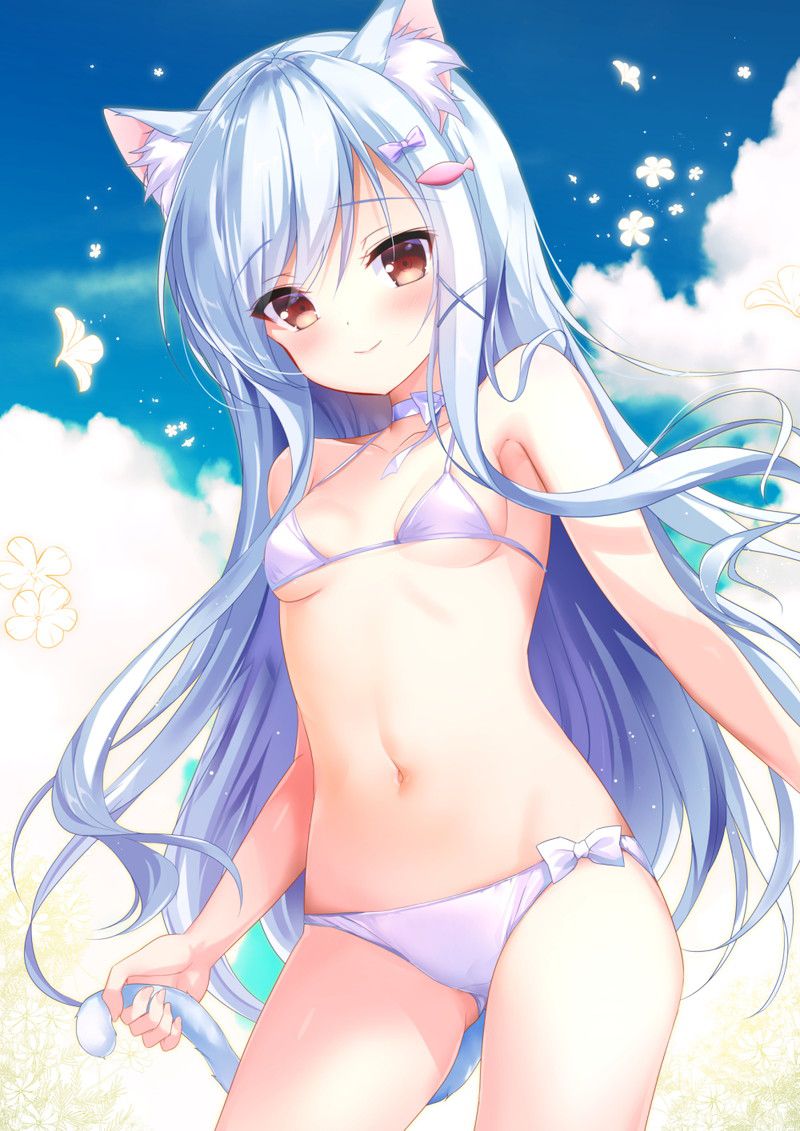 [100 sheets] summery blue sky and swimsuit beautiful girl's non-erotic secondary image summary Part 2 66