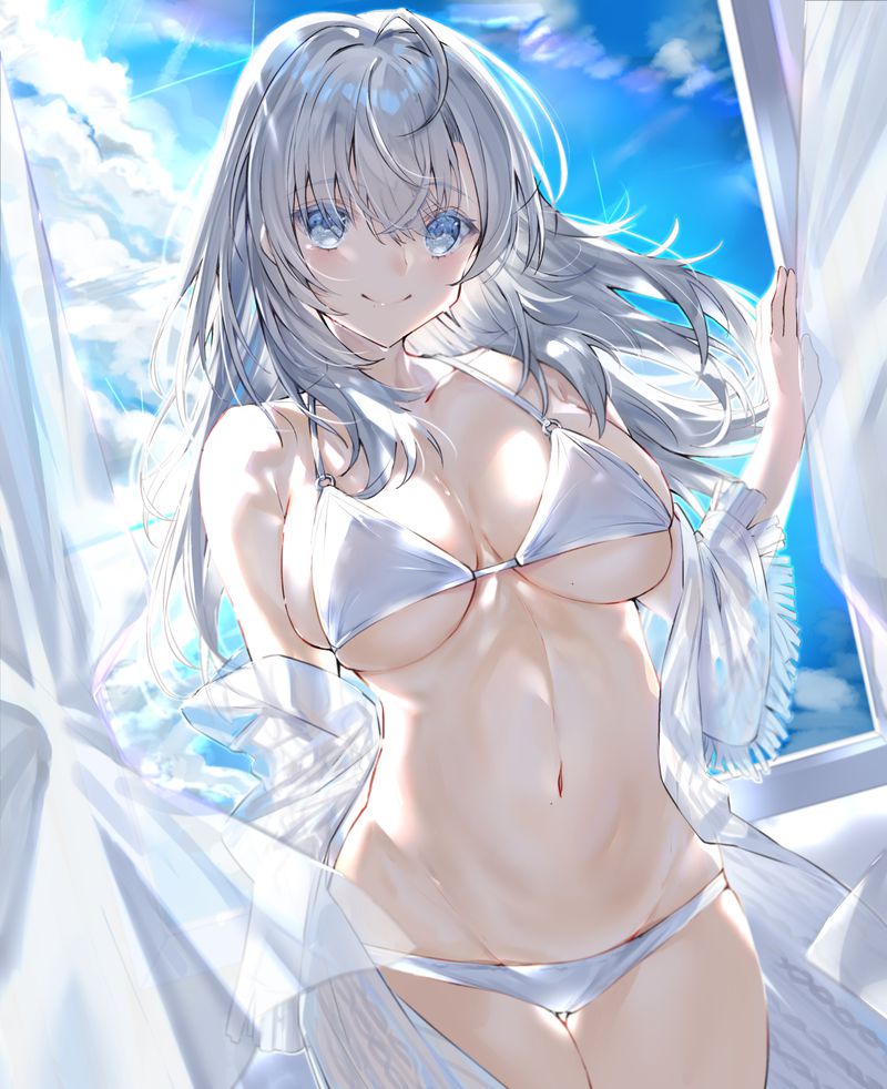 [100 sheets] summery blue sky and swimsuit beautiful girl's non-erotic secondary image summary Part 2 7