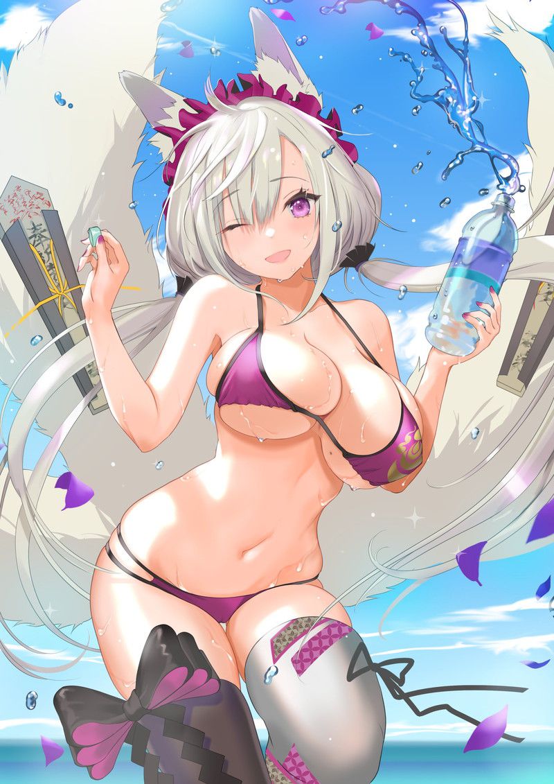 [100 sheets] summery blue sky and swimsuit beautiful girl's non-erotic secondary image summary Part 2 71