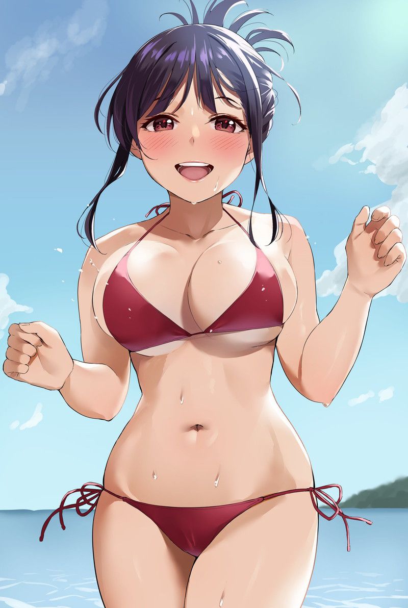[100 sheets] summery blue sky and swimsuit beautiful girl's non-erotic secondary image summary Part 2 75