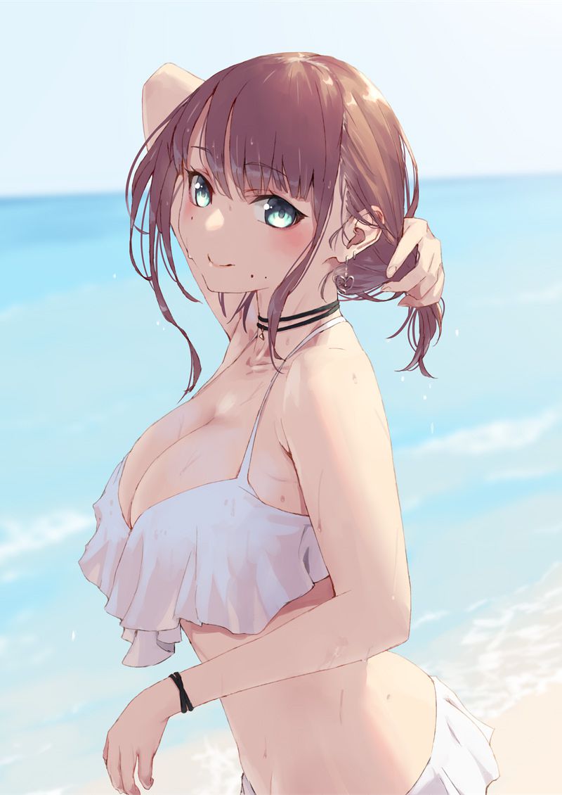 [100 sheets] summery blue sky and swimsuit beautiful girl's non-erotic secondary image summary Part 2 79